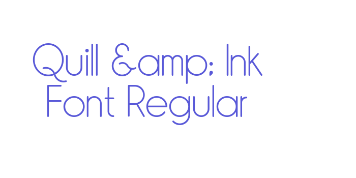 Quill & Ink Font Regular Font Download