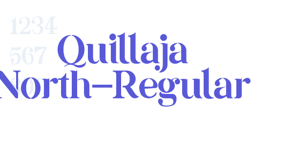 Quillaja North-Regular font free