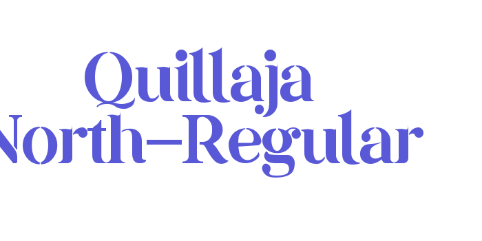 Quillaja North-Regular Font