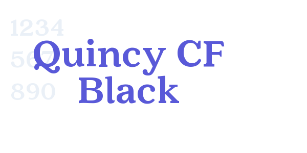 Quincy CF Black font free