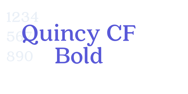 Quincy CF Bold font