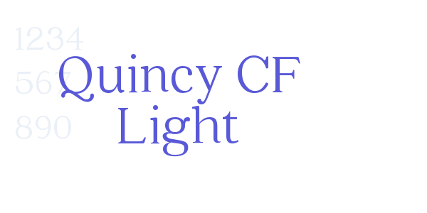 Quincy CF Light font free