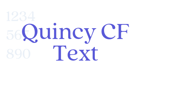 Quincy CF Text font free