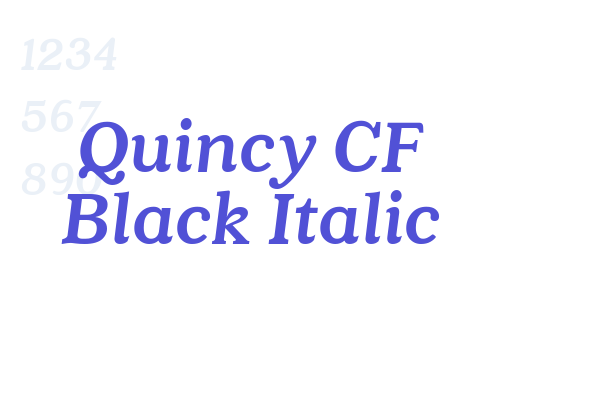 Quincy CF Black Italic
