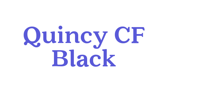 Quincy CF Black Font Download