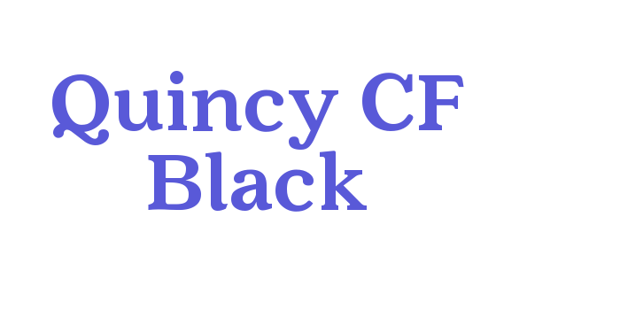 Quincy CF Black Font