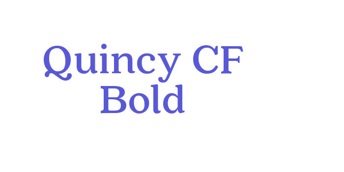 Download Quincy CF Bold Font