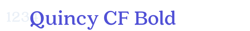 Quincy CF Bold-font