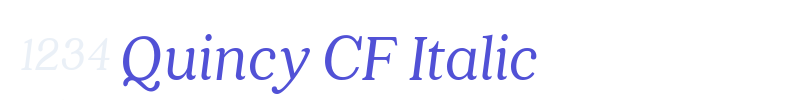 Quincy CF Italic-font