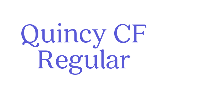 Quincy CF Regular Font