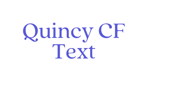 Quincy CF Text Font Download