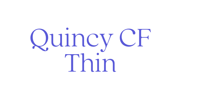 Quincy CF Thin Font Download