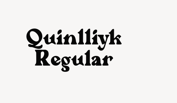 Quinlliyk Regular Font