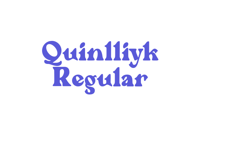 Quinlliyk Regular Font