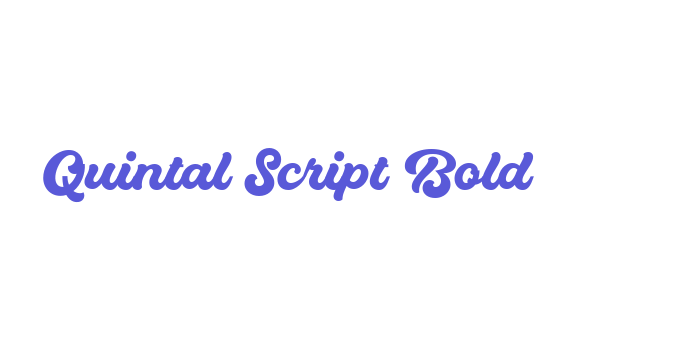 Quintal Script Bold Font Download