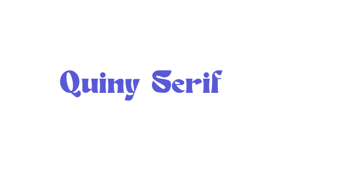 Quiny Serif Font Download