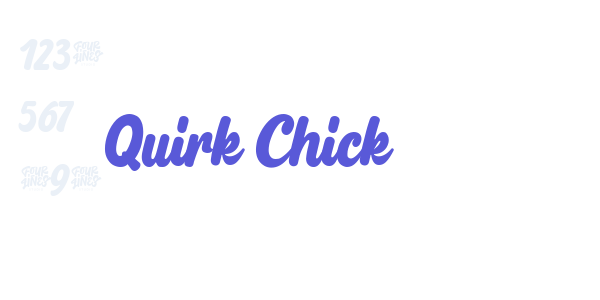 Quirk Chick font free