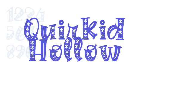 Quirkid Hollow font free