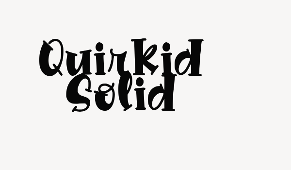 Quirkid Solid Font