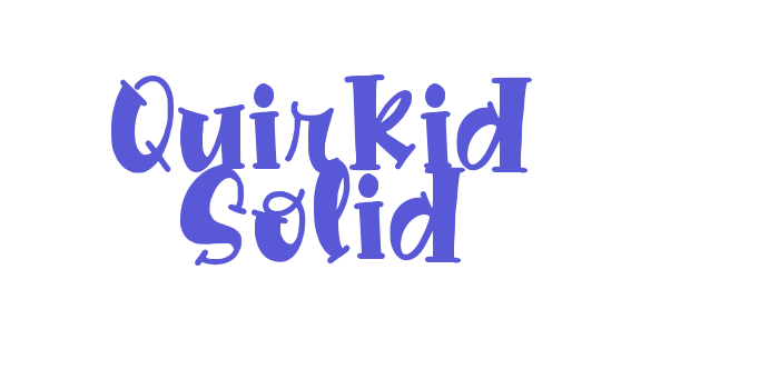 Quirkid Solid Font Download