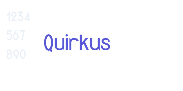 Quirkus font free