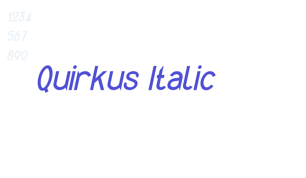 Quirkus Italic-font-download