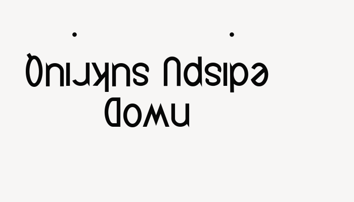 Quirkus Upside Down font download