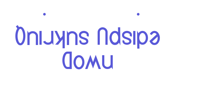 Quirkus Upside Down Font Download