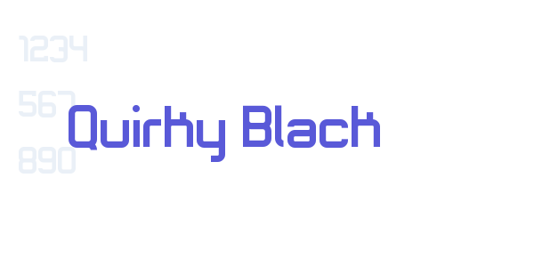 Quirky Black font