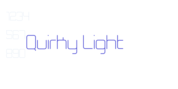 Quirky Light font