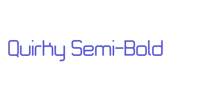 Quirky Semi-Bold Font Download