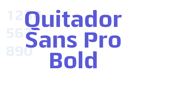 Quitador Sans Pro Bold font free