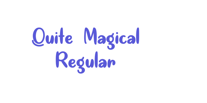 Quite Magical Regular Font Download