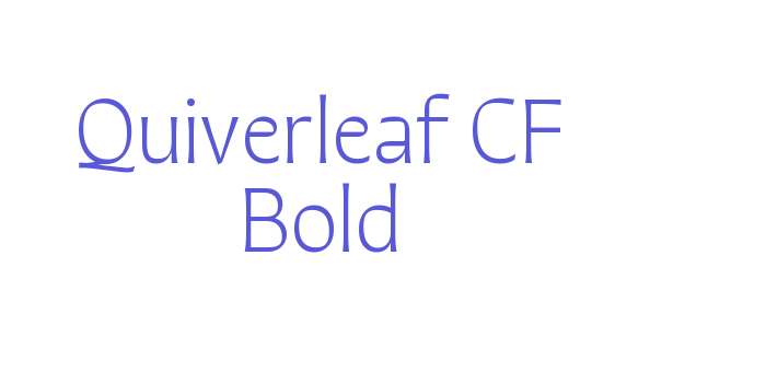 Quiverleaf CF Bold Font Download