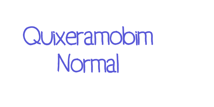 Quixeramobim Normal Font