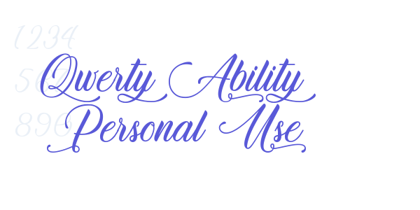 Qwerty Ability – Personal Use font free