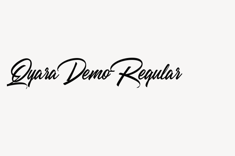 Qyara Demo-Regular font download