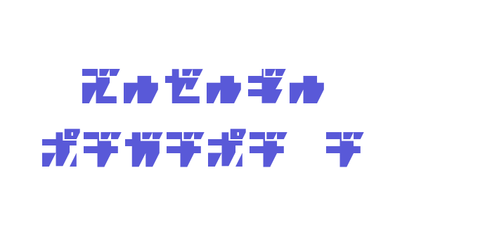 R.P.G. KATAKANA Font