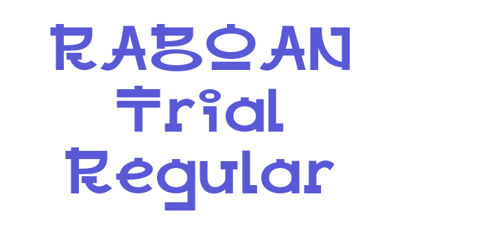 RABOAN Trial Regular Font