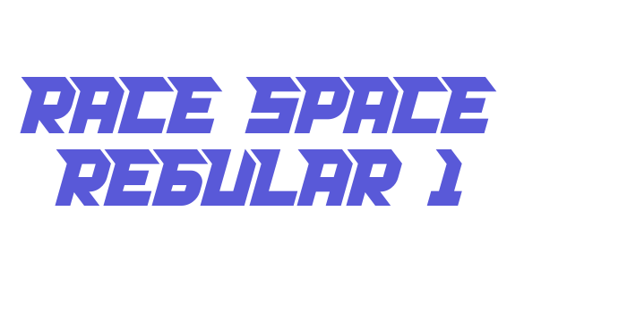 RACE SPACE REGULAR 1 Font Download