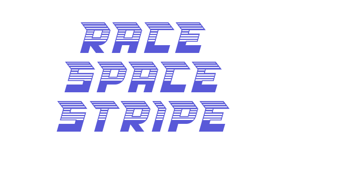 RACE SPACE STRIPE Font Download