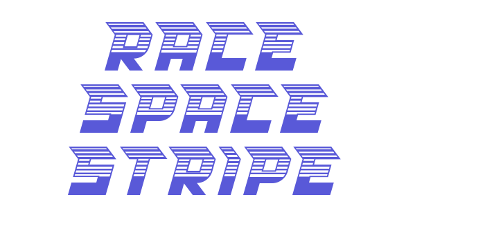 RACE SPACE STRIPE Font