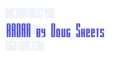 RADAR by Doug Sheets-font-download