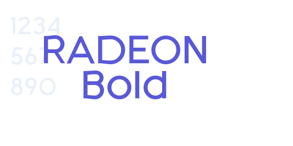 RADEON Bold font free