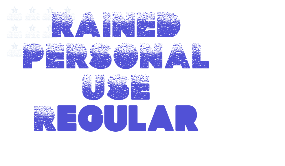 RAINED PERSONAL USE Regular-font-download