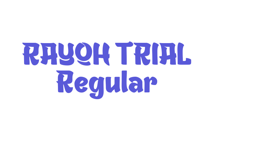 RAYOH TRIAL Regular Font Download