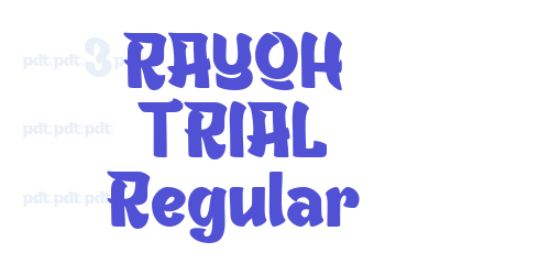 RAYOH TRIAL Regular-font-download