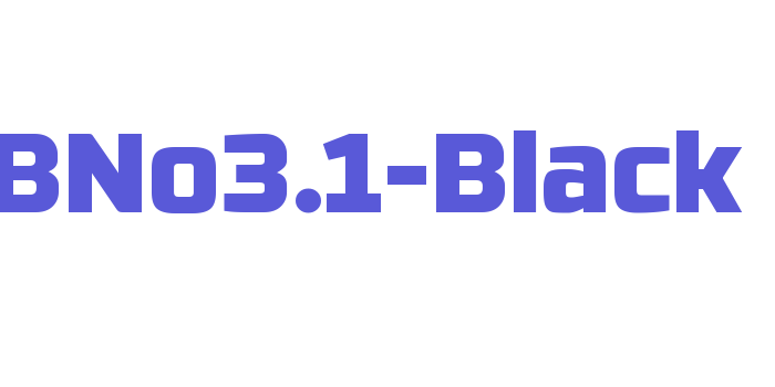 RBNo3.1-Black Font