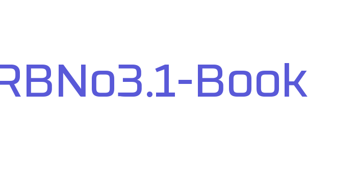 RBNo3.1-Book Font Download