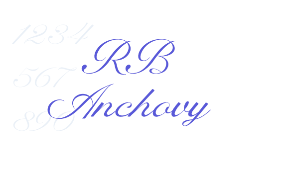 RB Anchovy Font